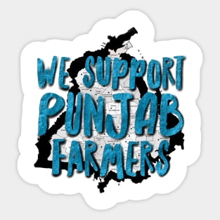 We Support Punjab Farmers Sticker